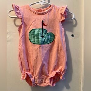 Stitchy Fish Putterly Adorable Applique Bubble Romper